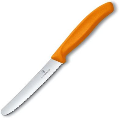 VICTORINOX Nôž na paradajky 10cm - oranžový (6.7836.L119)