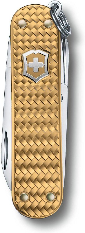 VICTORINOX Zatvárací nôž Classic SD Precious Alox - brass gold (0.6221.408G)