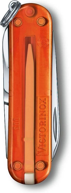 VICTORINOX Zatvárací nôž Classic SD Transparent - fire opal (0.6223.T82G)