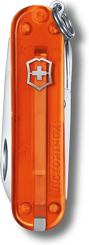 VICTORINOX Zatvárací nôž Classic SD Transparent - fire opal (0.6223.T82G)