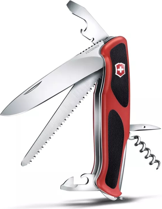 VICTORINOX Zatvárací nôž RangerGrip 55 - red (0.9563.C)