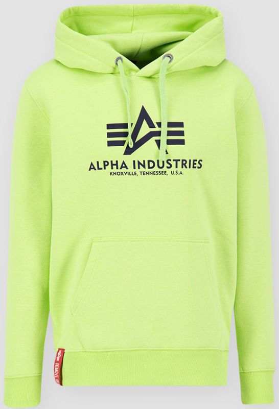 ALPHA INDUSTRIES Mikina Basic Hoody - hornet green (178312/698)