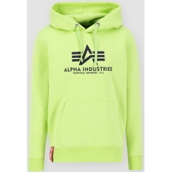 ALPHA INDUSTRIES Mikina Basic Hoody - hornet green (178312/698)