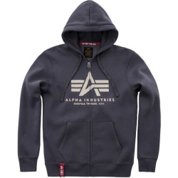 ALPHA INDUSTRIES Mikina Basic Zip Hoody - šedo/čierna (178325/136)