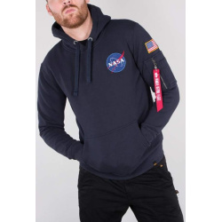 ALPHA INDUSTRIES Mikina Space Shuttle Hoody - modrá (178317/07)