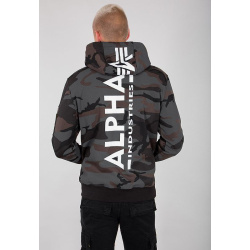 ALPHA INDUSTRIES Mikina Back Print - black camo (178318C/125)