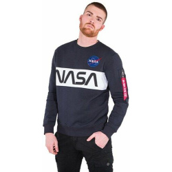 ALPHA INDUSTRIES Mikina NASA Inlay Sweater - modrá (178308/07)