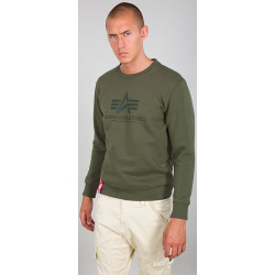 ALPHA INDUSTRIES Mikina Basic Sweater - dark olive/olive (178302/482)