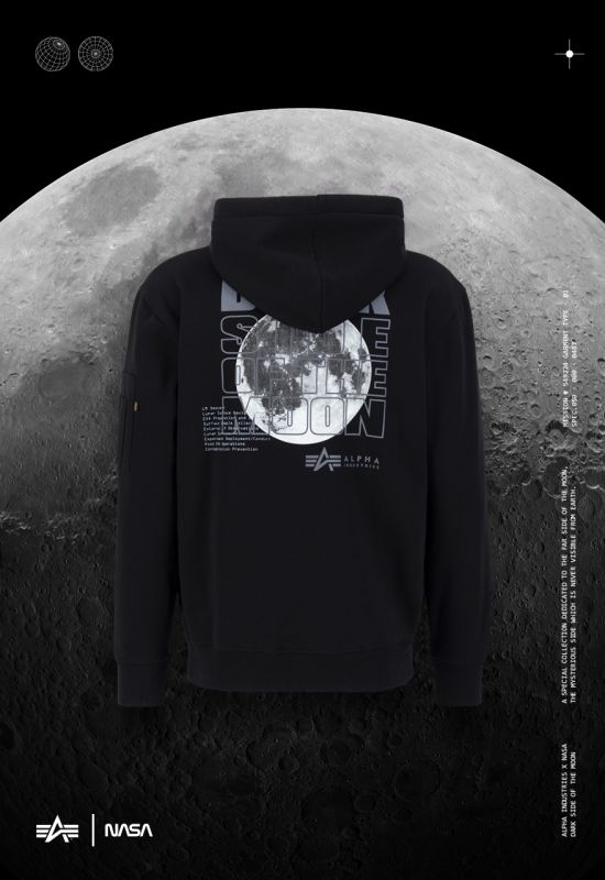 ALPHA INDUSTRIES Mikina Dark Side - black reflective (108337/285)