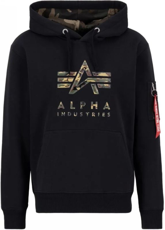 ALPHA INDUSTRIES Mikina Camo TPU - black (146337/03)