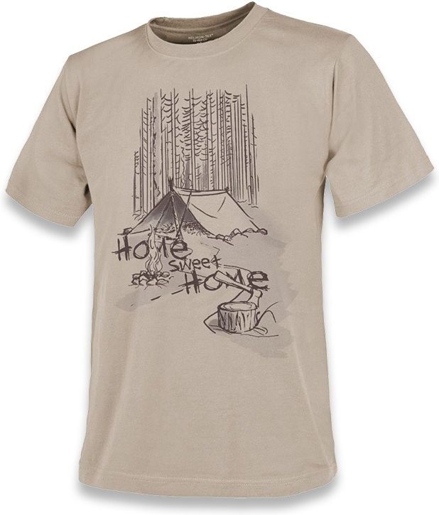 HELIKON Tričko Home Sweet Home - khaki (TS-HSH-CO-13)