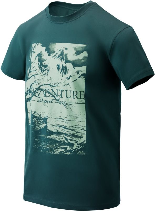 HELIKON Tričko Adventure Is Out There - dark azure (TS-AIO-CO-AZ)