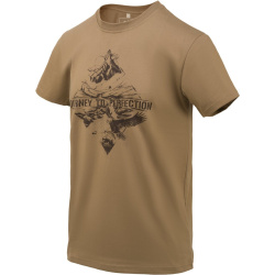 HELIKON Tričko Mountain Stream - U.S.brown (TS-MOS-CO-30)