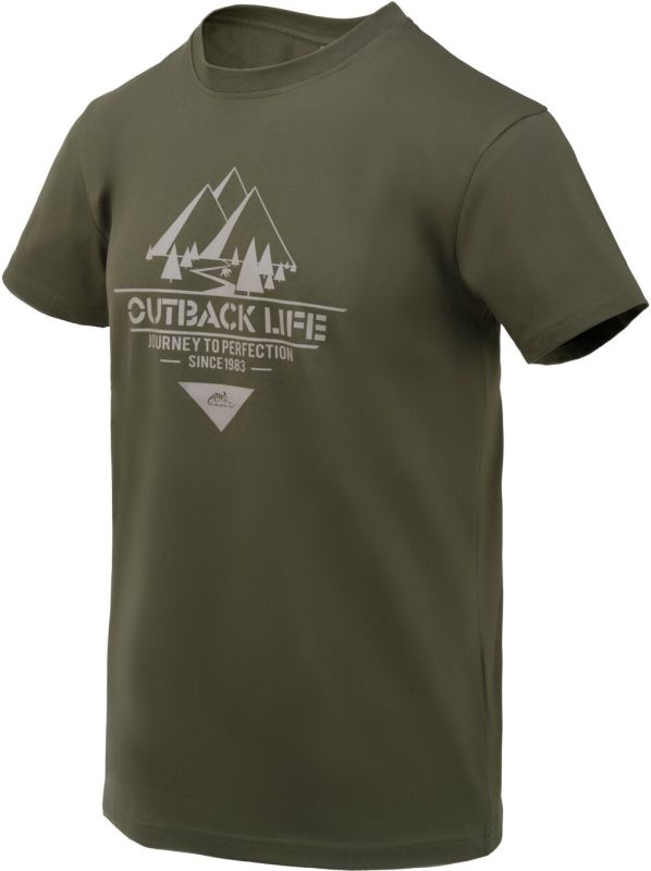 HELIKON Tričko Outback Life - taiga green (TS-OBL-CO-09)