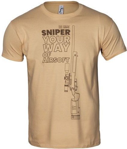 SPECNA ARMS Tričko Your Way of Airsoft Sniper - tan (SPE-23-027526)