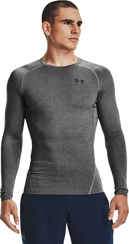 UNDER ARMOUR Tričko s dlhým rukávom HG Armour Comp LS - šedé (1361524-090)