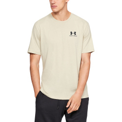 UNDER ARMOUR Tričko SportStyle Left Chest Ss - béžové (1326799-289)