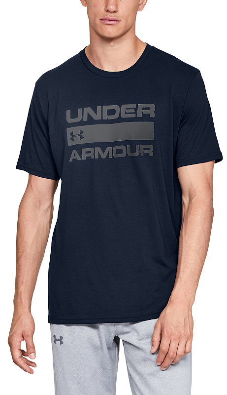 UNDER ARMOUR Tričko Team Issue Wordmark Ss - navy (1329582-408)