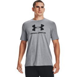 UNDER ARMOUR Tričko Sportstyle Logo Ss - šedé (1329590-036)