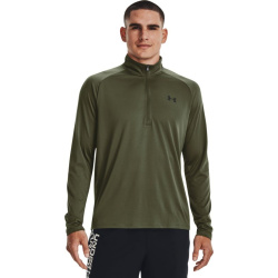 UNDER ARMOUR Tričko s dlhým rukávom Tech 1/2 Zip - marine OD green / black (1328495-392)