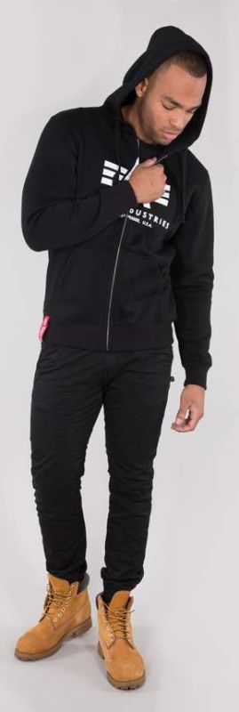 ALPHA INDUSTRIES Mikina Basic Zip Hoody - čierna (178325/03)