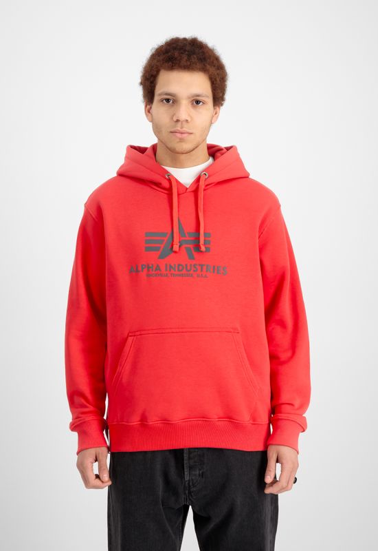 ALPHA INDUSTRIES Mikina Basic Hoody - radiant red (178312/711)