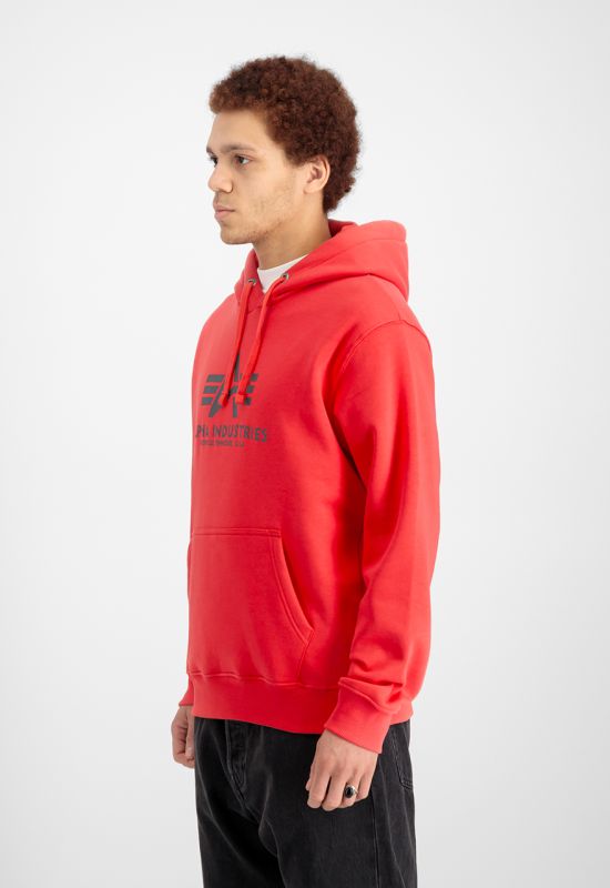 ALPHA INDUSTRIES Mikina Basic Hoody - radiant red (178312/711)