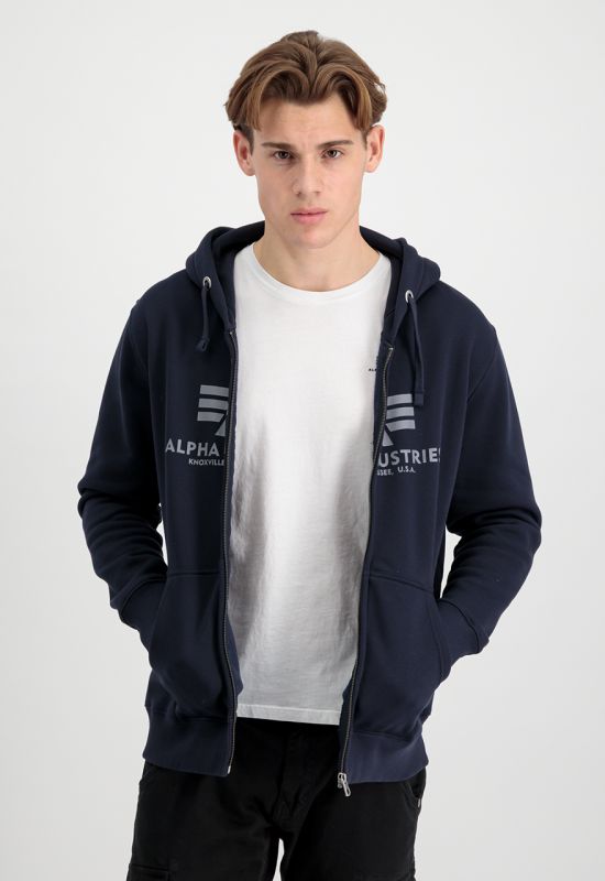 ALPHA INDUSTRIES Mikina Basic Zip Hoody - rep.blue (178325/07)