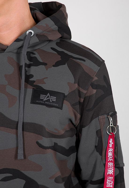 ALPHA INDUSTRIES Mikina Back Print - black camo (178318C/125)