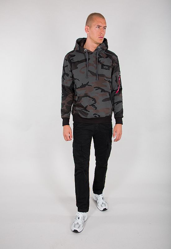 ALPHA INDUSTRIES Mikina Back Print - black camo (178318C/125)