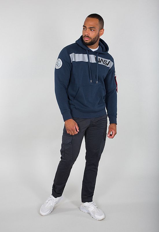 ALPHA INDUSTRIES Mikina NASA RS Hoody - new navy (198313/435)