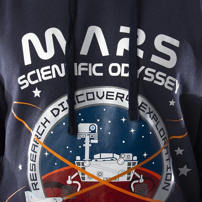 ALPHA INDUSTRIES Mikina Mission To Mars Hoody - modrá (126330/07)