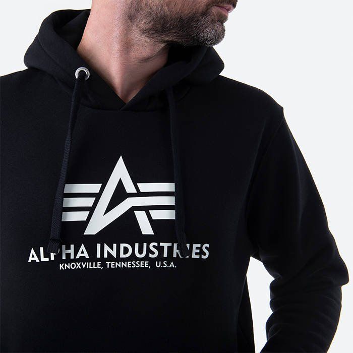 ALPHA INDUSTRIES Mikina Basic Kryptonite - čierna (116335/03)