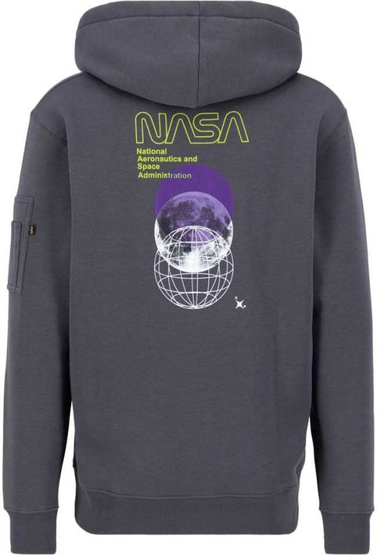 ALPHA INDUSTRIES Mikina Nasa Orbit - vintage grey (146339/684)