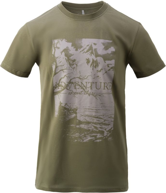 HELIKON Tričko Adventure Is Out There - olive green (TS-AIO-CO-02)