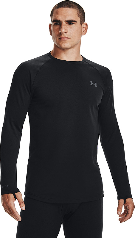 UNDER ARMOUR Tričko s dlhým rukávom Packaged Base 3.0 Crew - čierne (1343243-001)