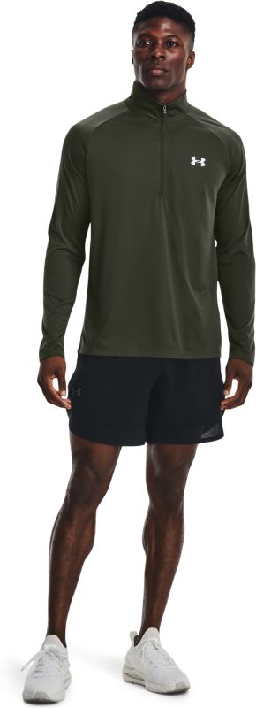 UNDER ARMOUR Tričko s dlhým rukávom Tech 2.0 1/2 Zip - zelené (1328495-312)