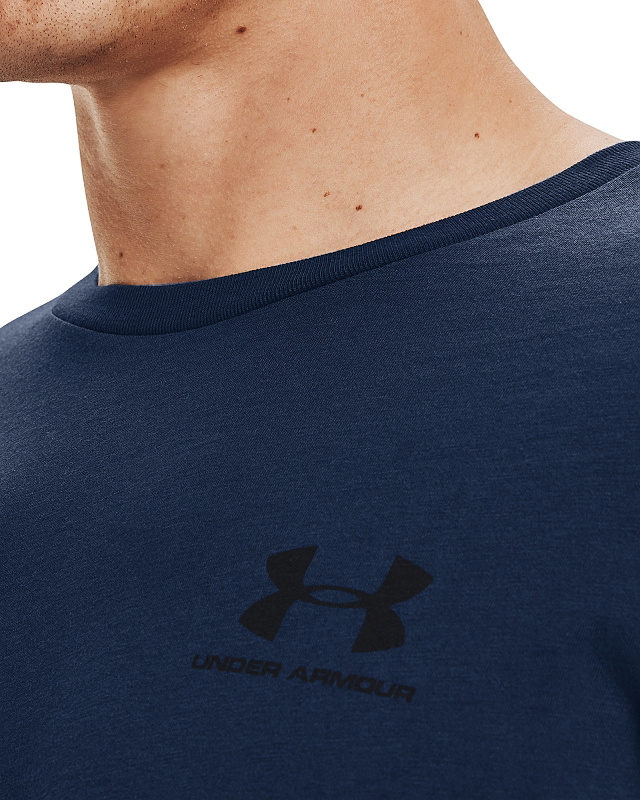 UNDER ARMOUR Tričko Sportstyle Lc Ss - navy (1326799-408)