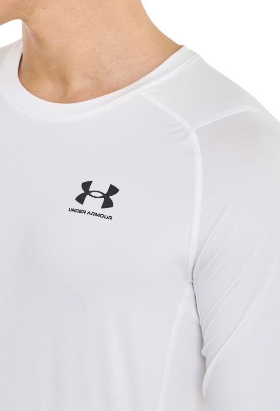 UNDER ARMOUR Tričko s dlhým rukávom HeatGear - white / black (1361524-100)