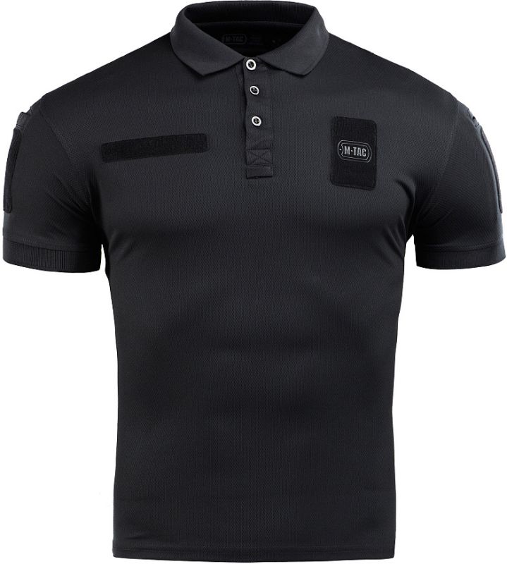 M-TAC Tričko Polo Elite Tactical Coolmax - black (80010002)