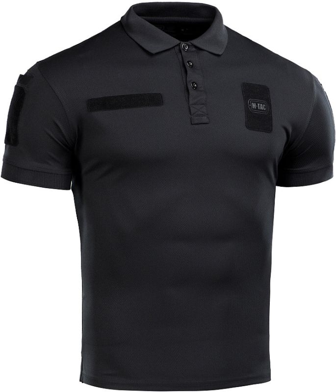 M-TAC Tričko Polo Elite Tactical Coolmax - black (80010002)