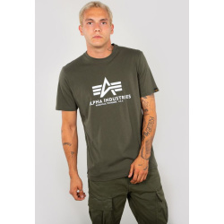 ALPHA INDUSTRIES Tričko BASIC - dark olive (100501/142)