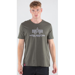 ALPHA INDUSTRIES Tričko Basic T Embroidery - dark olive (118505/142)