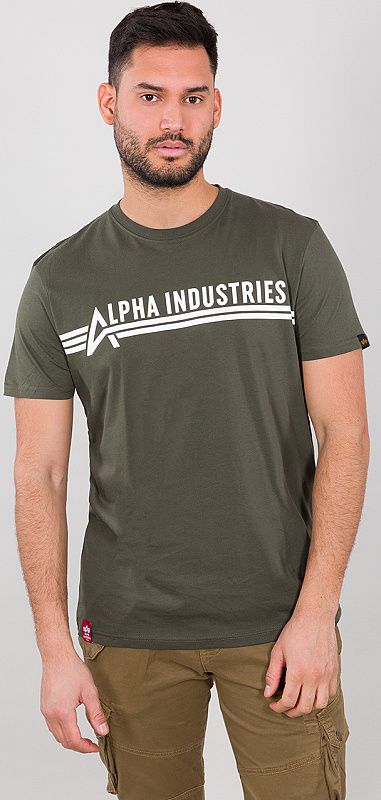 ALPHA INDUSTRIES Tričko Alpha Industries T - dark olive (126505/142)