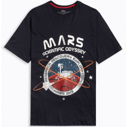 ALPHA INDUSTRIES Tričko Mission To Mars T - rep. blue (126531/07)