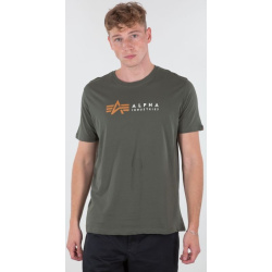 ALPHA INDUSTRIES Tričko Label T - dark olive (118502/142)