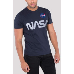 ALPHA INDUSTRIES Tričko NASA Reflective T - modré (178501/07)