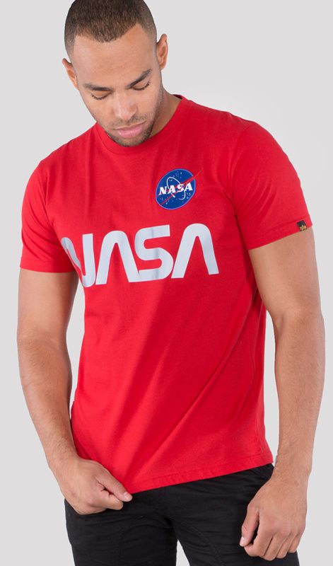 ALPHA INDUSTRIES Tričko NASA Reflective T - speed red (178501/328)