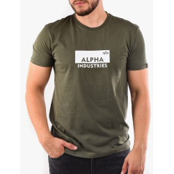 ALPHA INDUSTRIES Tričko Box Logo T - dark olive (198505/142)