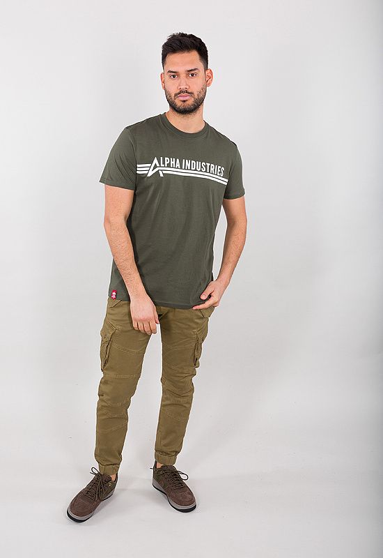 ALPHA INDUSTRIES Tričko Alpha Industries T - dark olive (126505/142)